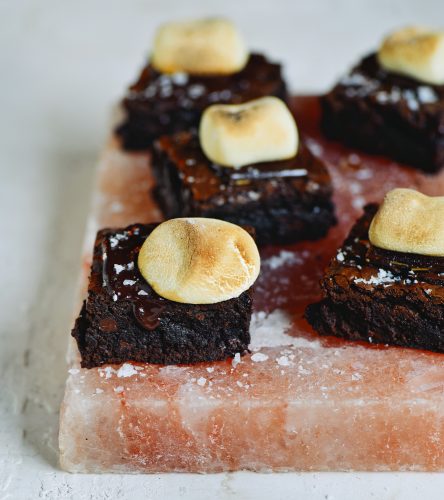 Project Fire: Salt Slab Chocolate Brownie S’mores